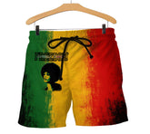 Angela Davis Rasta Freedom Shorts